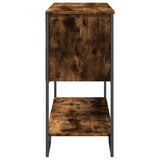 vidaXL Console Table 100x35x74.5 cm Engineered Wood Smoked Oak