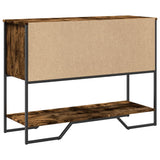 vidaXL Console Table 100x35x74.5 cm Engineered Wood Smoked Oak
