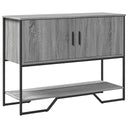 vidaXL Console Table 100x35x74.5 cm Engineered Wood Smoked Oak
