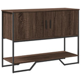 vidaXL Console Table 100x35x74.5 cm Engineered Wood Smoked Oak
