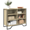 vidaXL Dressoir 91x35,5x74,5 cm bewerkt hout zwart