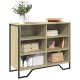 vidaXL Dressoir 91x35,5x74,5 cm bewerkt hout zwart