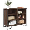 vidaXL Dressoir 91x35,5x74,5 cm bewerkt hout zwart