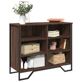 vidaXL Dressoir 91x35,5x74,5 cm bewerkt hout zwart