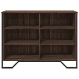 vidaXL Dressoir 91x35,5x74,5 cm bewerkt hout zwart