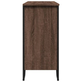 vidaXL Dressoir 91x35,5x74,5 cm bewerkt hout zwart