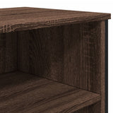 vidaXL Dressoir 91x35,5x74,5 cm bewerkt hout zwart
