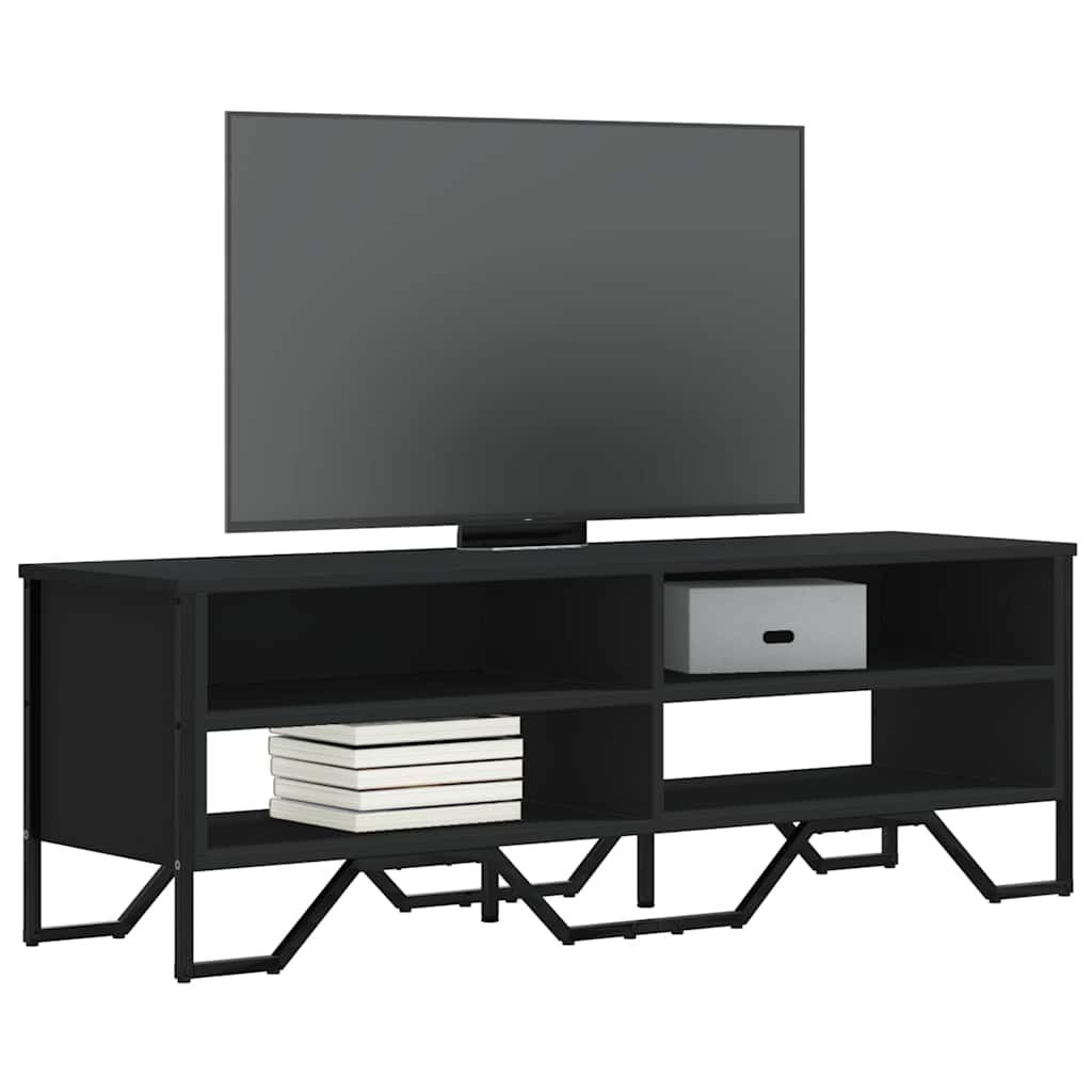 vidaXL TV Cabinet 122x34x41 cm Engineered Wood Black