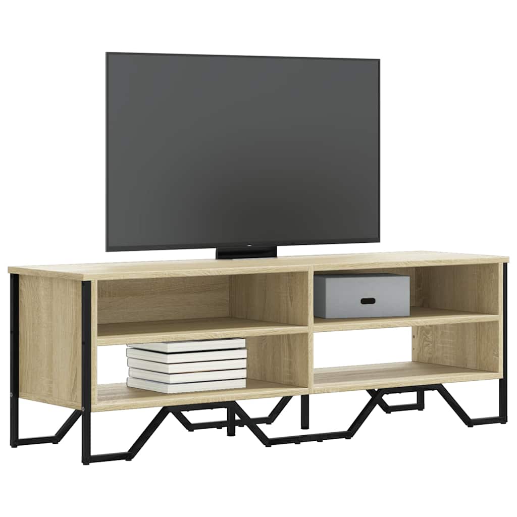 vidaXL TV Cabinet 122x34x41 cm Engineered Wood Black