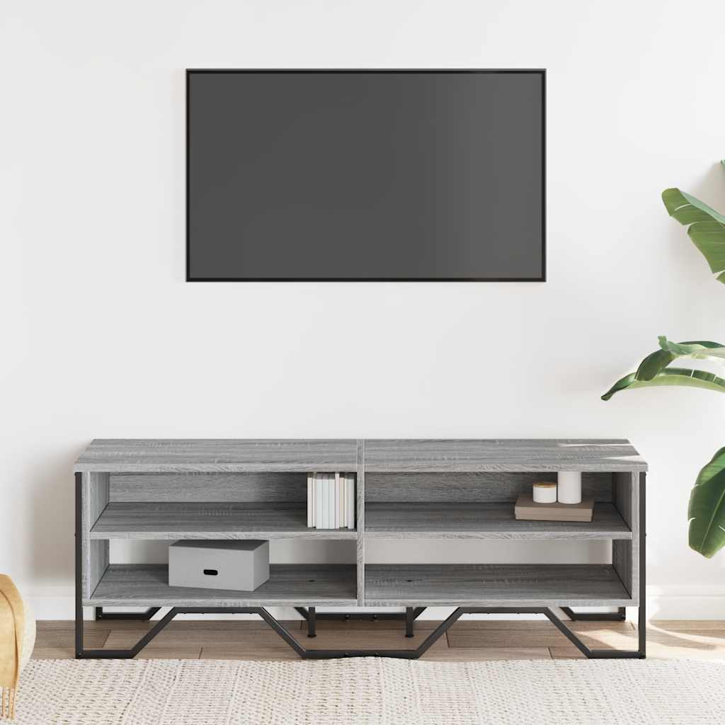 vidaXL TV Cabinet 122x34x41 cm Engineered Wood Black