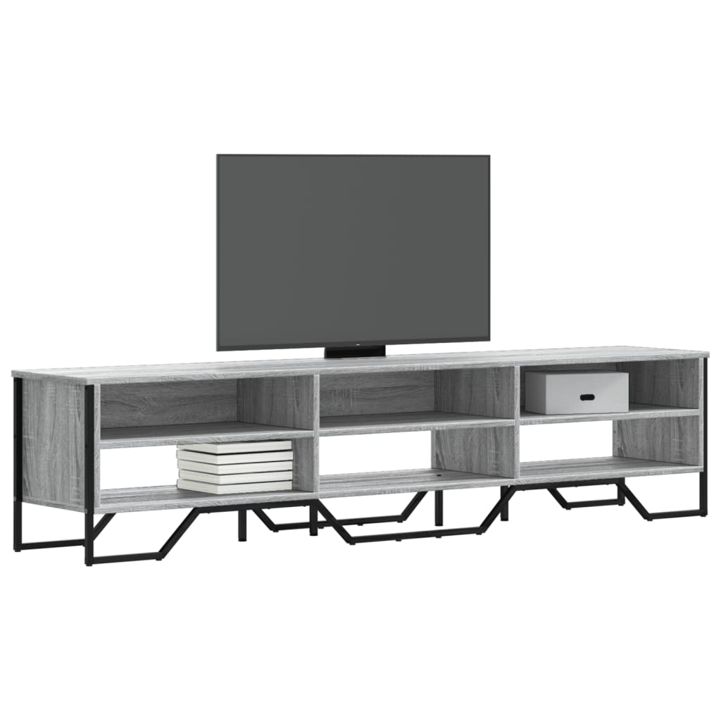 vidaXL TV Cabinet 122x34x41 cm Engineered Wood Black