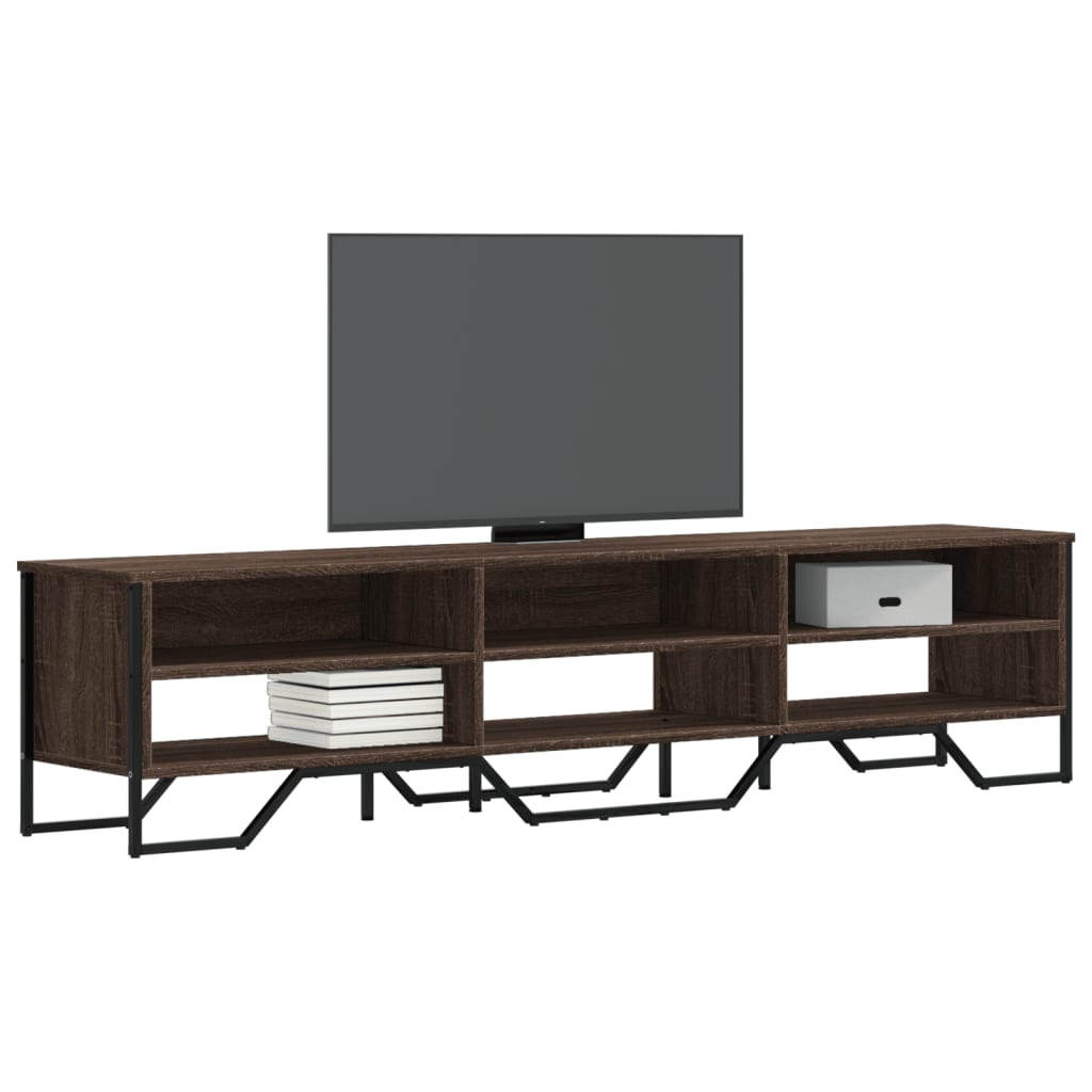 vidaXL TV Cabinet 122x34x41 cm Engineered Wood Black