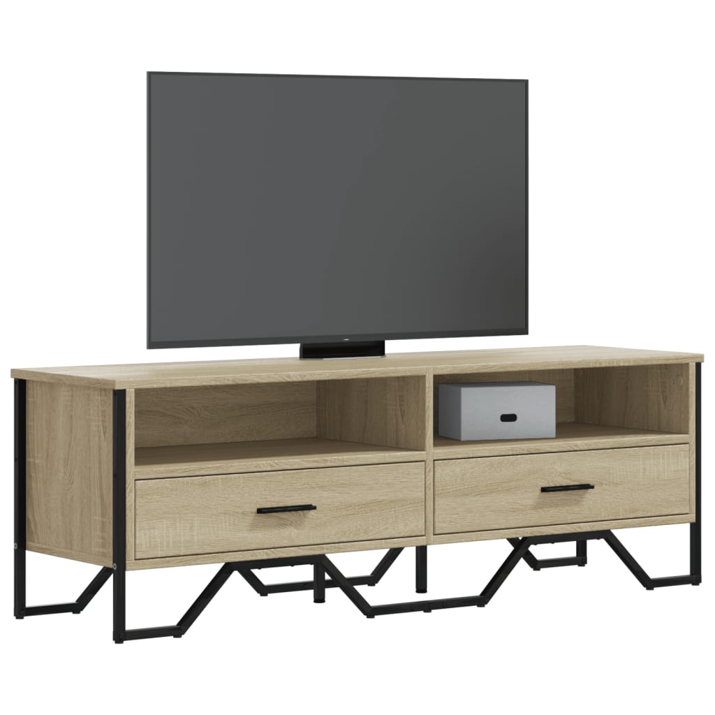 vidaXL Tv-meubel 122x34x41 cm bewerkt hout zwart