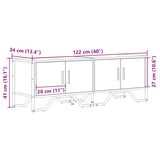 vidaXL Tv-meubel 122x34x41 cm bewerkt hout zwart