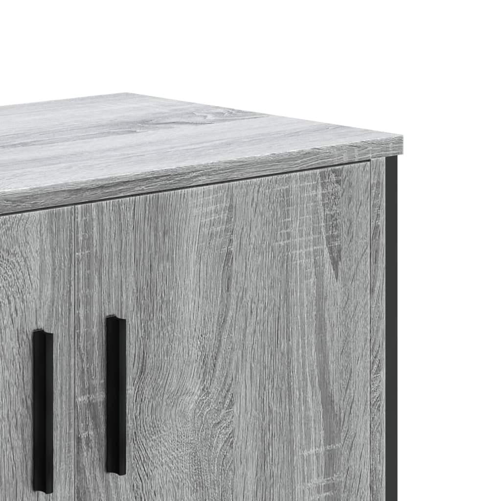 vidaXL Tv-meubel 122x34x41 cm bewerkt hout zwart