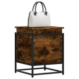 vidaXL Storage Box with Lid 40x40x51.5 cm Engineered Wood Black