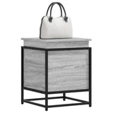vidaXL Storage Box with Lid 40x40x51.5 cm Engineered Wood Black