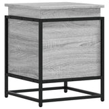 vidaXL Storage Box with Lid 40x40x51.5 cm Engineered Wood Black