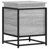 vidaXL Storage Box with Lid 40x40x51.5 cm Engineered Wood Black
