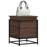vidaXL Storage Box with Lid 40x40x51.5 cm Engineered Wood Black