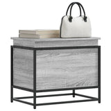 vidaXL Storage Box with Lid 40x40x51.5 cm Engineered Wood Black