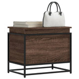 vidaXL Storage Box with Lid 40x40x51.5 cm Engineered Wood Black
