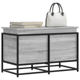 vidaXL Storage Box with Lid 40x40x51.5 cm Engineered Wood Black