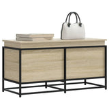 vidaXL Storage Box with Lid 40x40x51.5 cm Engineered Wood Black