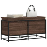 vidaXL Storage Box with Lid 40x40x51.5 cm Engineered Wood Black