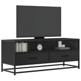 vidaXL Tv-meubel 80x34,5x40 cm bewerkt hout en metaal zwart