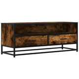 vidaXL Tv-meubel 80x34,5x40 cm bewerkt hout en metaal zwart