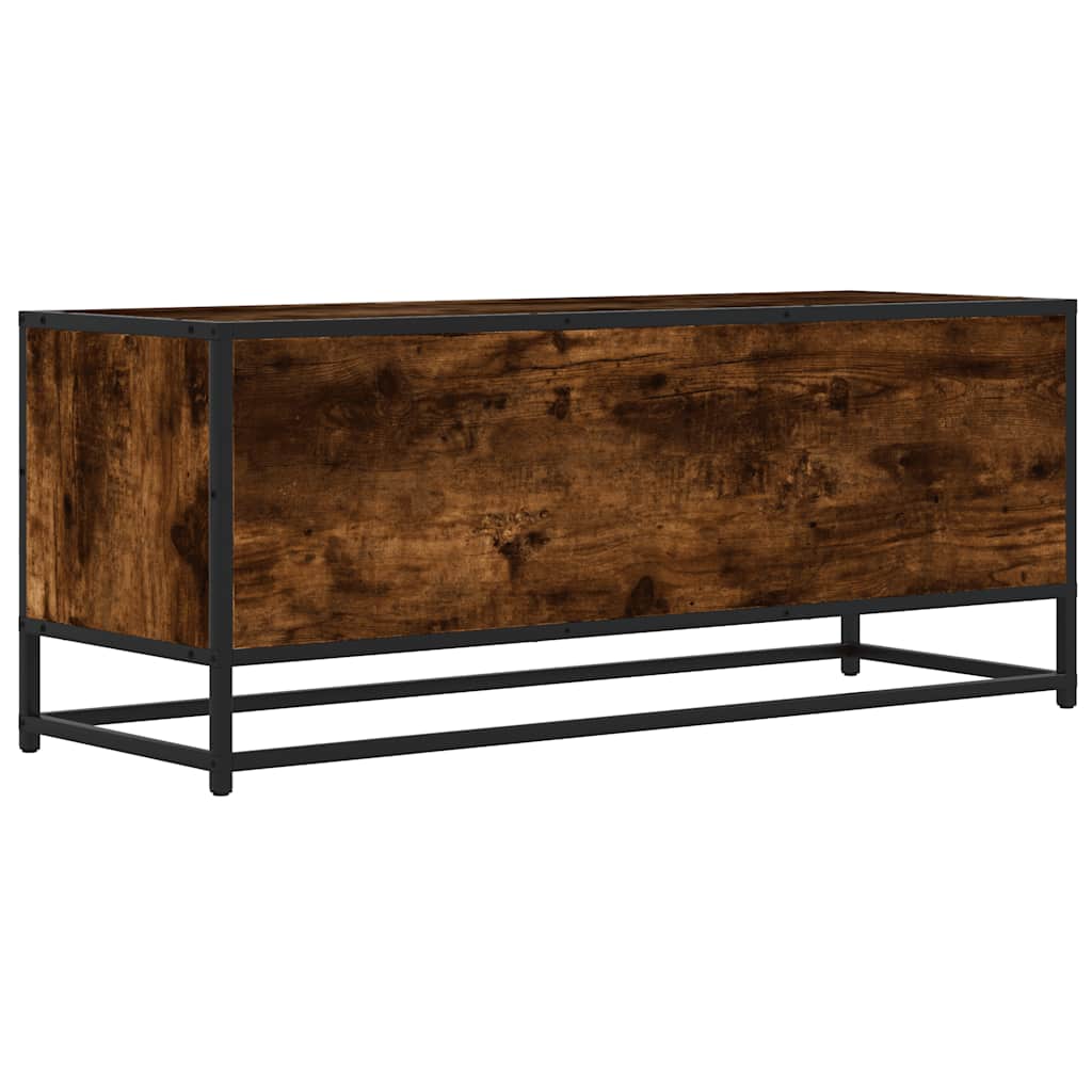 vidaXL Tv-meubel 80x34,5x40 cm bewerkt hout en metaal zwart