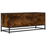 vidaXL Tv-meubel 80x34,5x40 cm bewerkt hout en metaal zwart