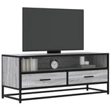 vidaXL Tv-meubel 80x34,5x40 cm bewerkt hout en metaal zwart