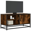 vidaXL TV cabinet 80x34.5x40 cm engineered wood and metal black