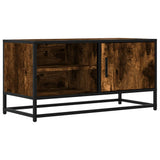 vidaXL TV cabinet 80x34.5x40 cm engineered wood and metal black