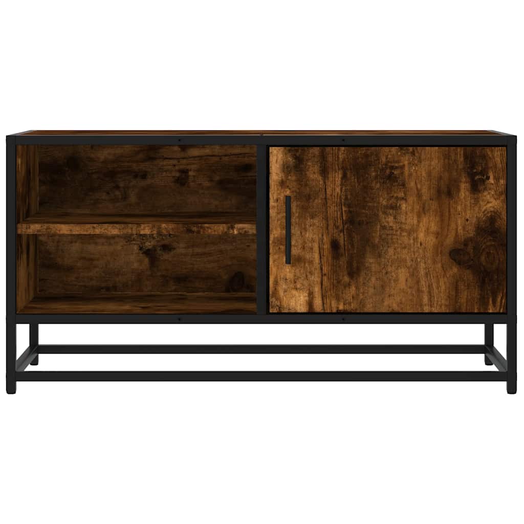 vidaXL TV cabinet 80x34.5x40 cm engineered wood and metal black