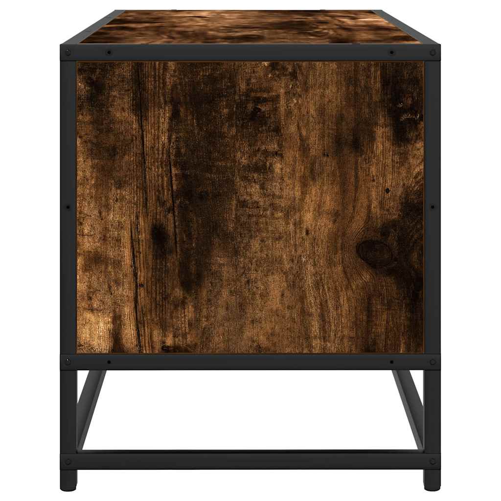 vidaXL TV cabinet 80x34.5x40 cm engineered wood and metal black