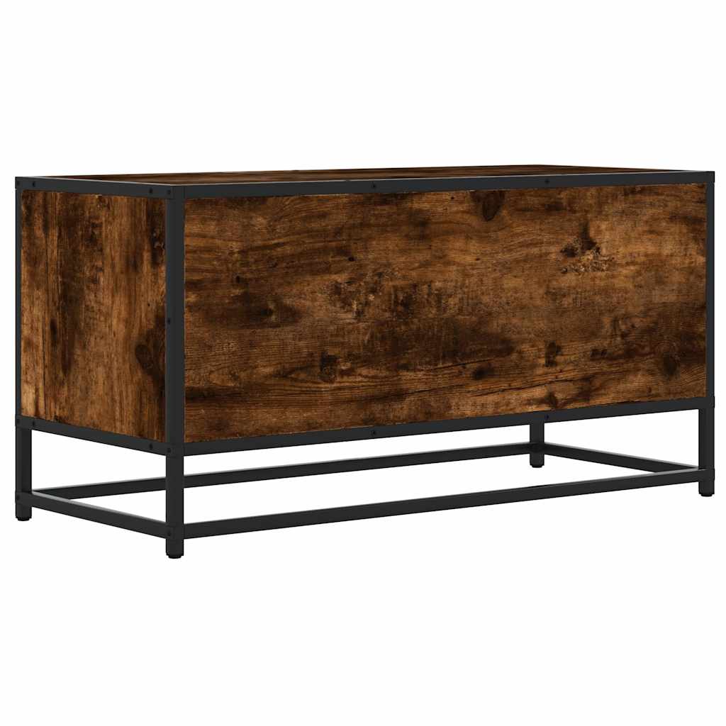 vidaXL TV cabinet 80x34.5x40 cm engineered wood and metal black
