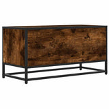 vidaXL TV cabinet 80x34.5x40 cm engineered wood and metal black