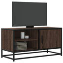 vidaXL TV cabinet 80x34.5x40 cm engineered wood and metal black
