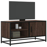 vidaXL TV cabinet 80x34.5x40 cm engineered wood and metal black