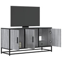 vidaXL Tv-meubel 100x35x50 cm bewerkt hout en metaal zwart