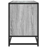 vidaXL Tv-meubel 100x35x50 cm bewerkt hout en metaal zwart