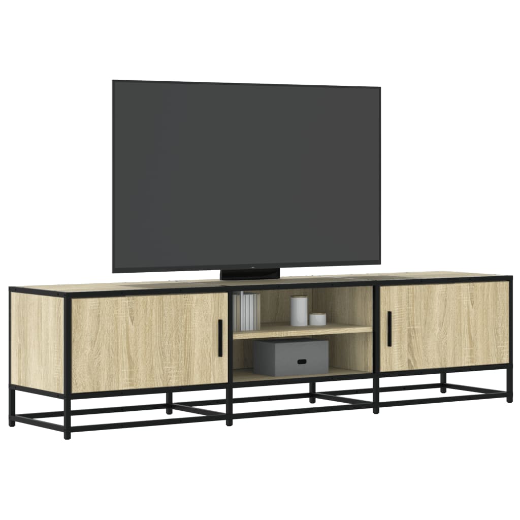 vidaXL Tv-meubel 180x35x41 cm bewerkt hout sonoma eikenkleurig