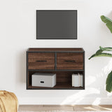 vidaXL Tv-meubel 60x31x39,5 cm bewerkt hout en metaal zwart