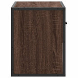vidaXL Tv-meubel 60x31x39,5 cm bewerkt hout en metaal zwart