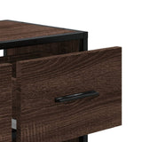 vidaXL Tv-meubel 60x31x39,5 cm bewerkt hout en metaal zwart