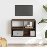 vidaXL Tv-meubel 60x31x39,5 cm bewerkt hout en metaal zwart