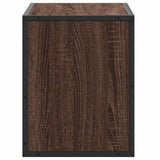 vidaXL Tv-meubel 60x31x39,5 cm bewerkt hout en metaal zwart